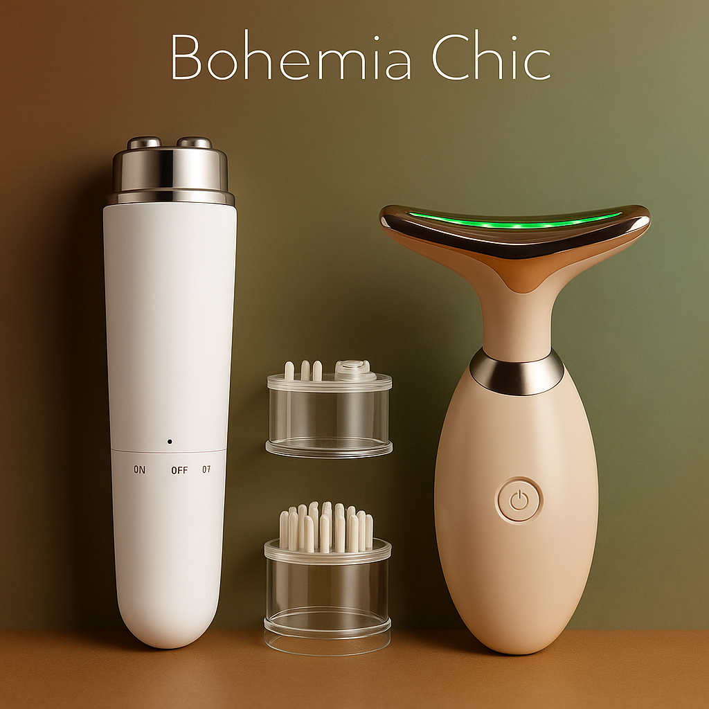 Sada pro omlazení obličeje: Masážní přístroj na oči 4v1 + LED Tvarovač + Ebook