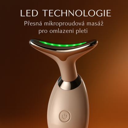 Sada pro omlazení obličeje: Masážní přístroj na oči 4v1 + LED Tvarovač + Ebook
